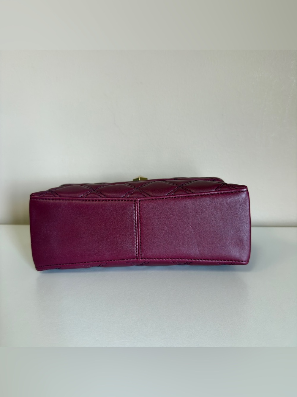 Kate spade Quilted Shoulder Bag in Deep Berry with Gold Hardware - Picture 11 of 17